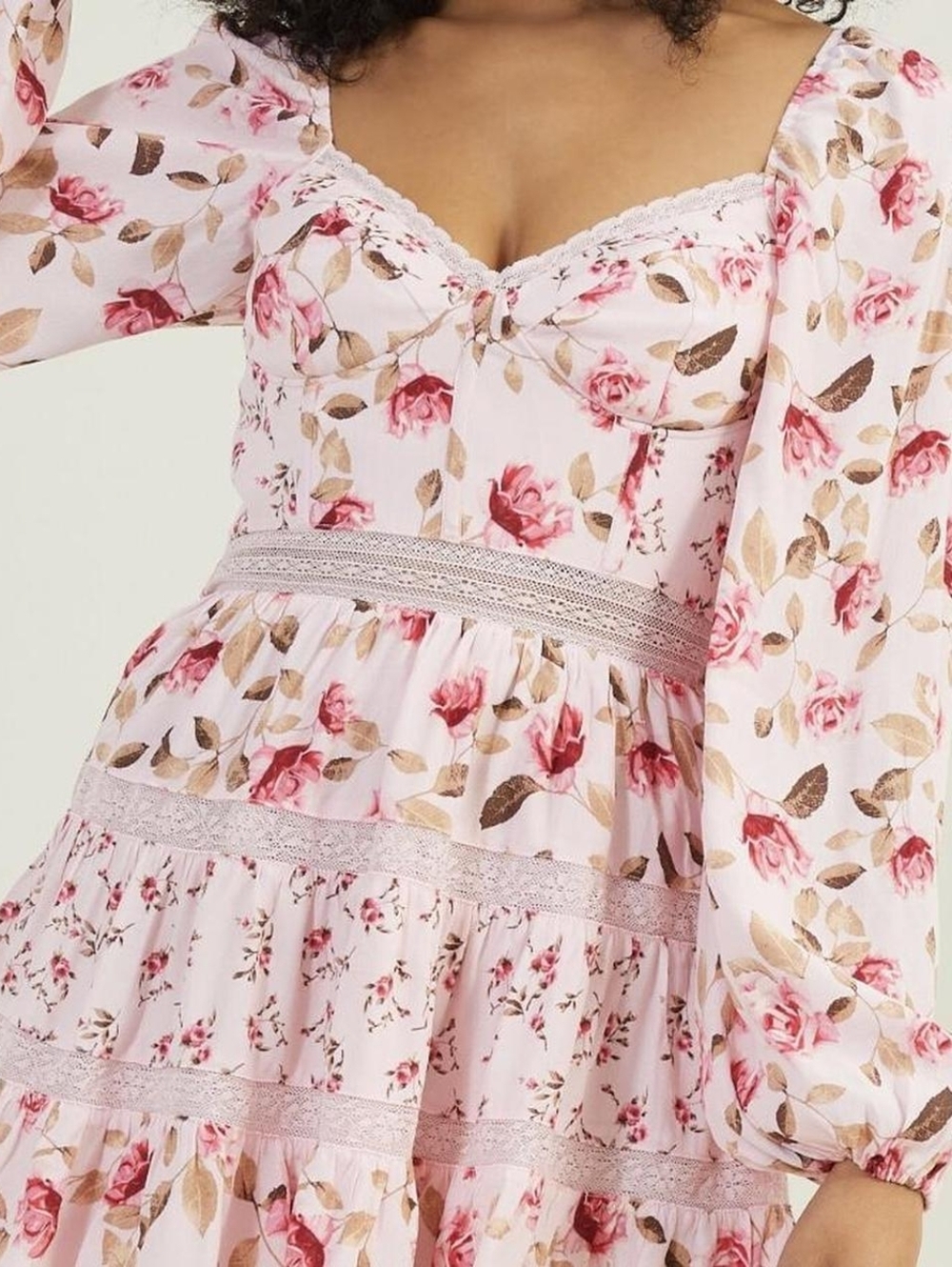 Altar'd State Pink Floral Dress